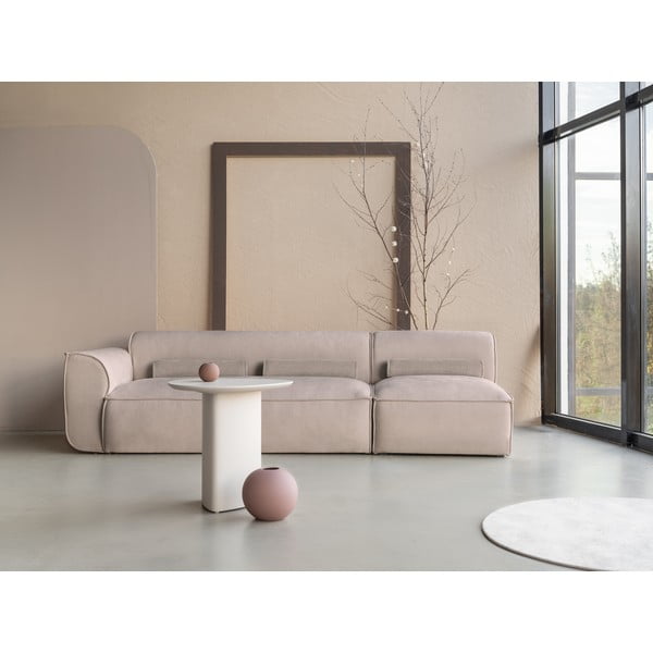 Chaise lounge componibile beige (con penisola a sinistra) Flex Felix – Miuform-image-1
