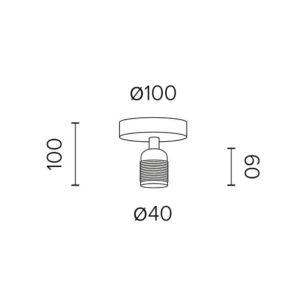 Lampada da soffitto bianca ø 4 cm Uno - Sotto Luce-image-2