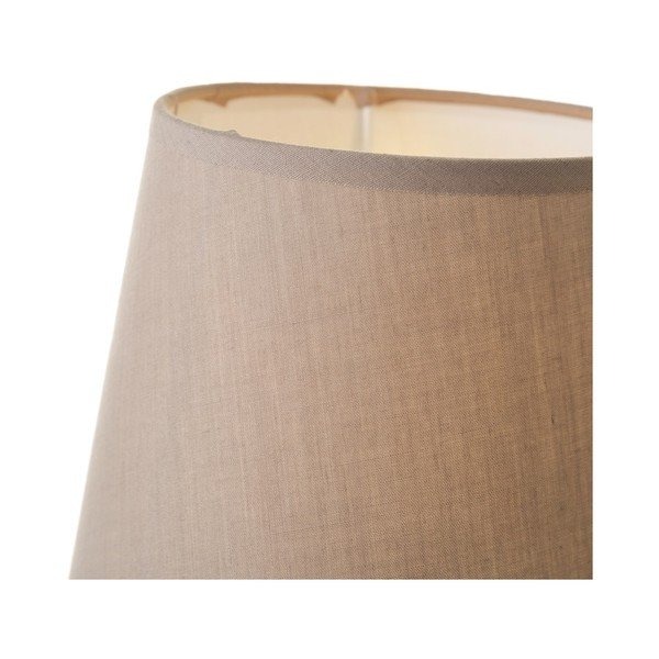 Lampada da tavolo in ceramica beige con paralume in tessuto (altezza 28 cm) - Casa Selección-image-2