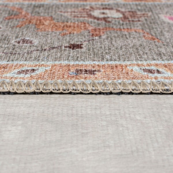 Tappeto verde chiaro lavabile 190x290 cm Una Floral – Flair Rugs-image-4