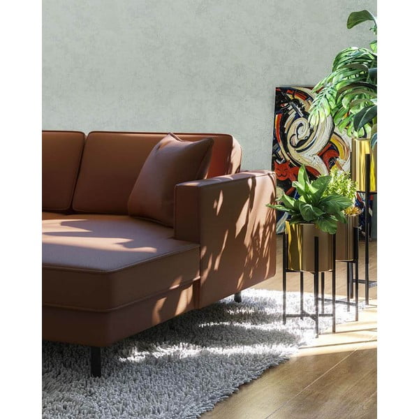 Divano angolare in pelle marrone cognac (angolo destro) Kobo - MESONICA-image-3