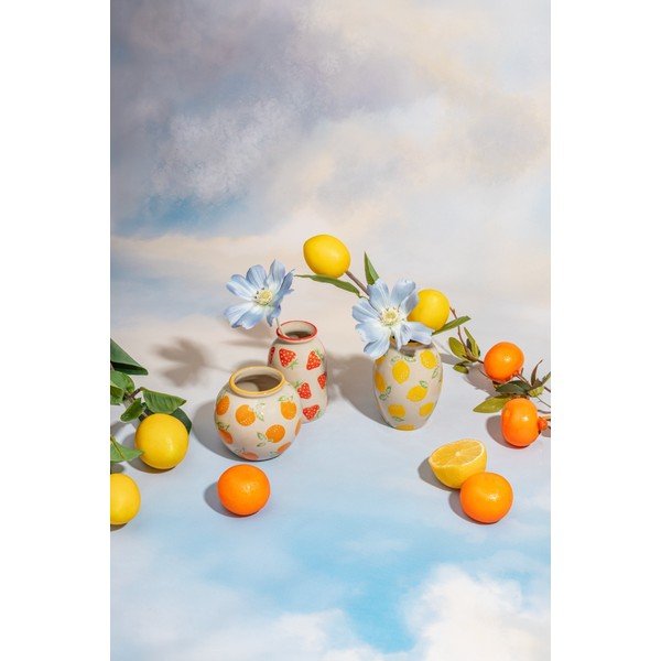 Set di vasi in gres 3 pz (altezza totale 9,5 cm) Fruit – Sass & Belle-image-2