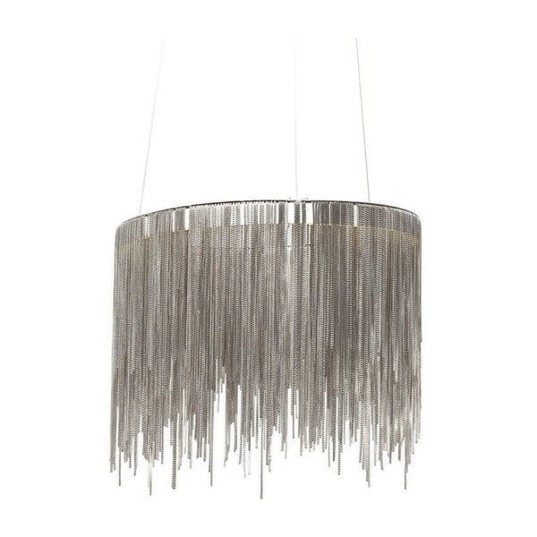 Lampada da soffitto LED in argento Fallen Chains Round - Kare Design