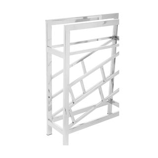 Portabottiglie in metallo argento lucido per 12 bottiglie Barolo - Premier Housewares