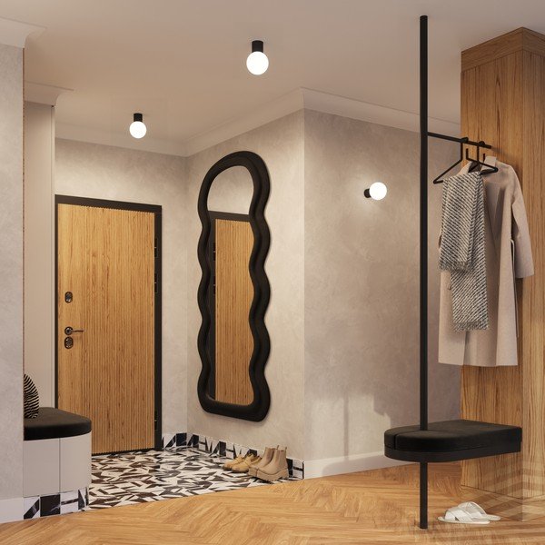 Plafoniera nera con paralume in vetro ø 12 cm Orbital – Sollux-image-3