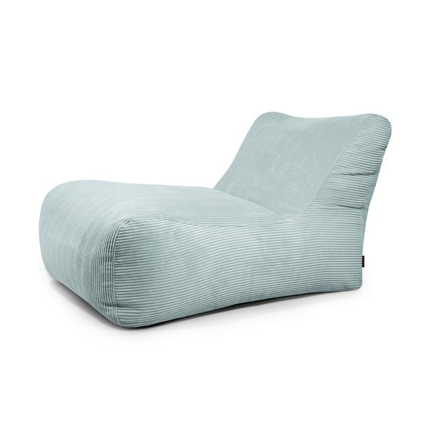 Puof a sacco color menta con rivestimento in velluto a coste Lounge 100 – SLOWDOWN