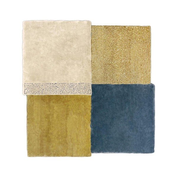 Tappeto arancione e grigio , 250 x 260 cm Over Square - EMKO