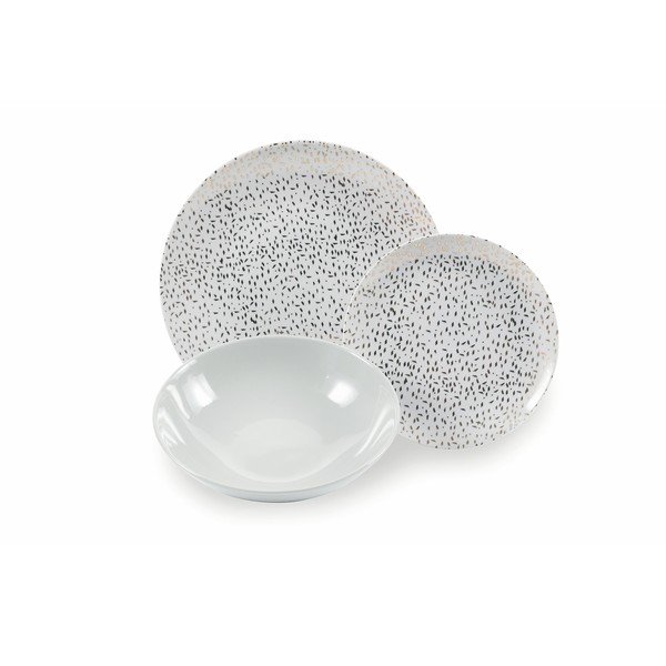 Set di 18 pezzi in porcellana e gres Villa d'Este Sparkle - VDE Tivoli 1996-image-1