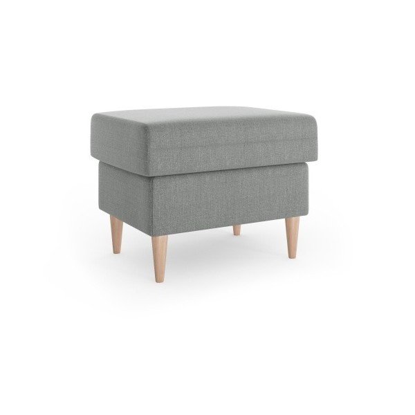 Pouf Aubrieta grigio, 60 x 45 cm - Mazzini Sofas