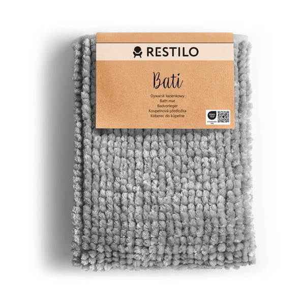Tappeto da bagno grigio, 60 x 90 cm Bati - AmeliaHome