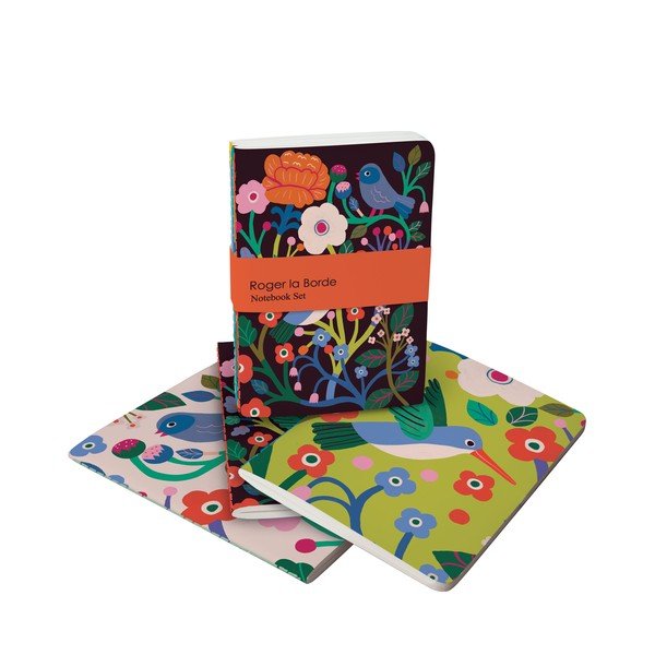 Set di 3 quaderni 64 pagine formato A6 Birdsong - Roger la Borde-image-1