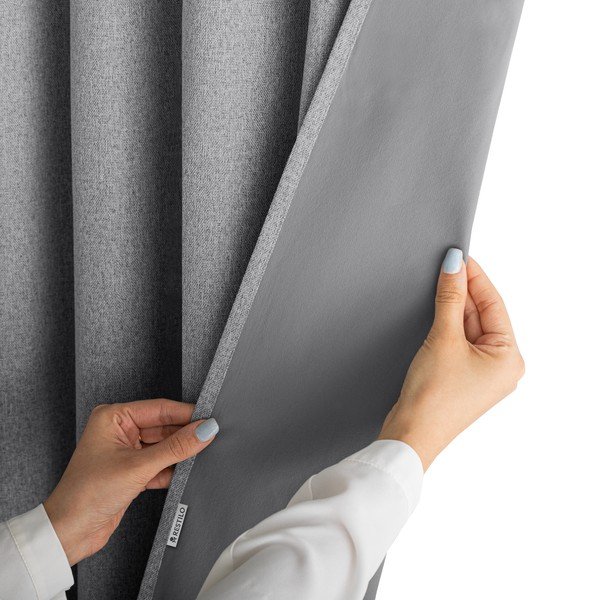 Tenda oscurante grigia 140x250 cm Corita – Restilo-image-4