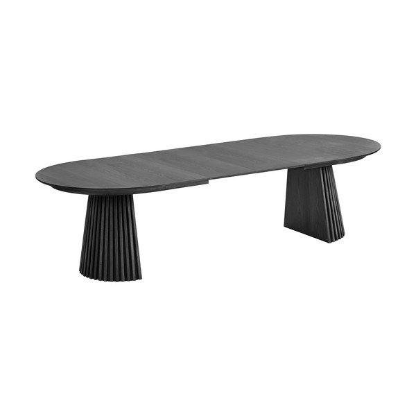Tavolo da pranzo con effetto rovere allungabile con estensione Osaka – House Nordic-image-2