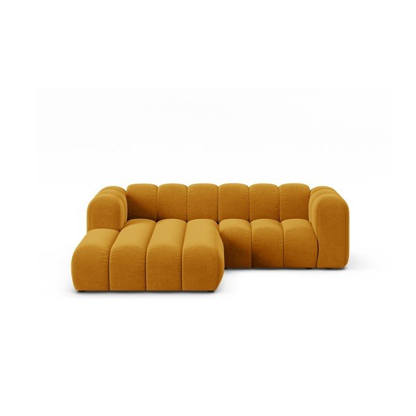 Divano angolare giallo ad angolo sinistro Lupine - Micadoni Home
