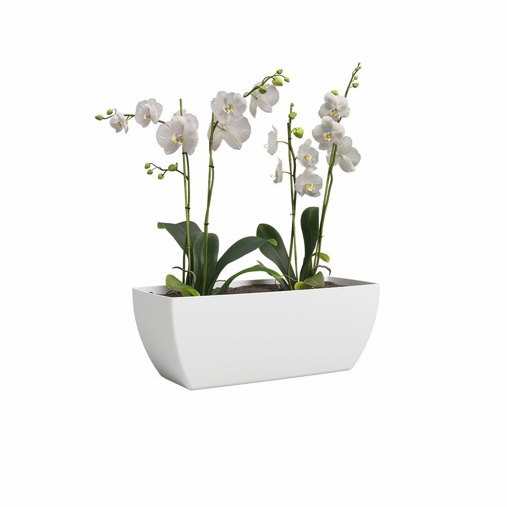 Fioriera in plastica riciclata 30 cm Siena – Artevasi | Fioriere