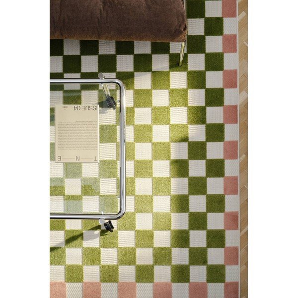 Tappeto da interno/esterno verde/rosa 200x290 cm Enja – Jotex-image-1