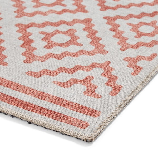 Tappeto arancione lavabile 152x230 cm Coral Orange – Think Rugs-image-4