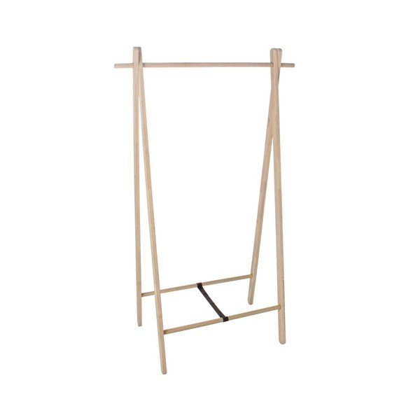 Stand appendiabiti colore naturale chiaro in rovere massiccio 89x151x52 cm Daiki – Yes Everyday