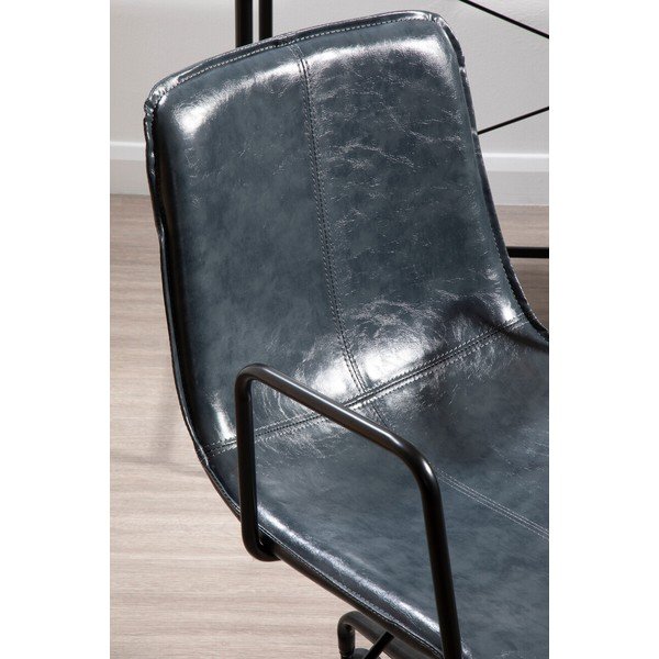 Sedia da ufficio grigio scuro in similpelle Branson – Premier Housewares-image-4
