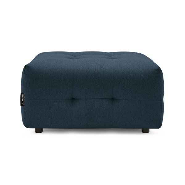 Pouf blu scuro Kleber - Bobochic Paris