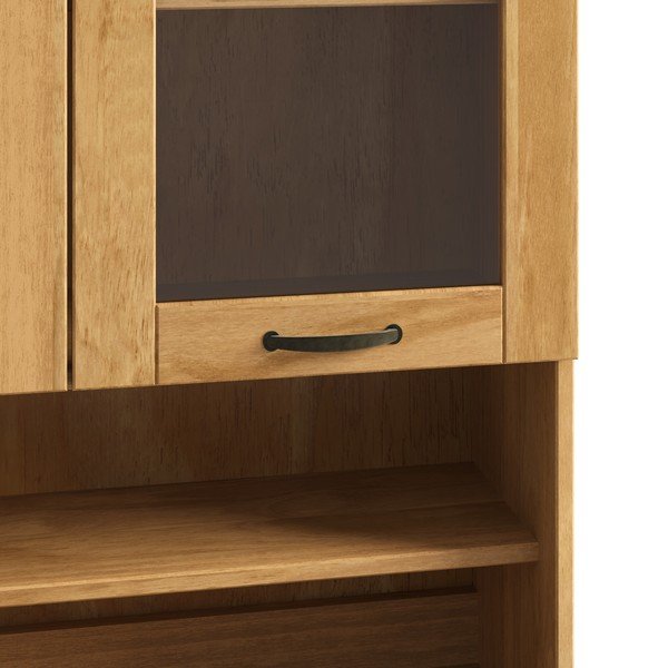 Vetrina colore naturale chiaro in pino massiccio 86x181,5x37 cm Teramo – Støraa-image-3