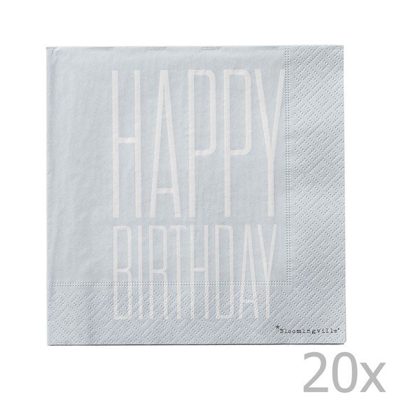 Sada 20 papírových ubrousků Bloomingville Napkin