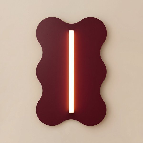 Lampada da parete burgundy in metallo KLOVER – Thoro-image-2