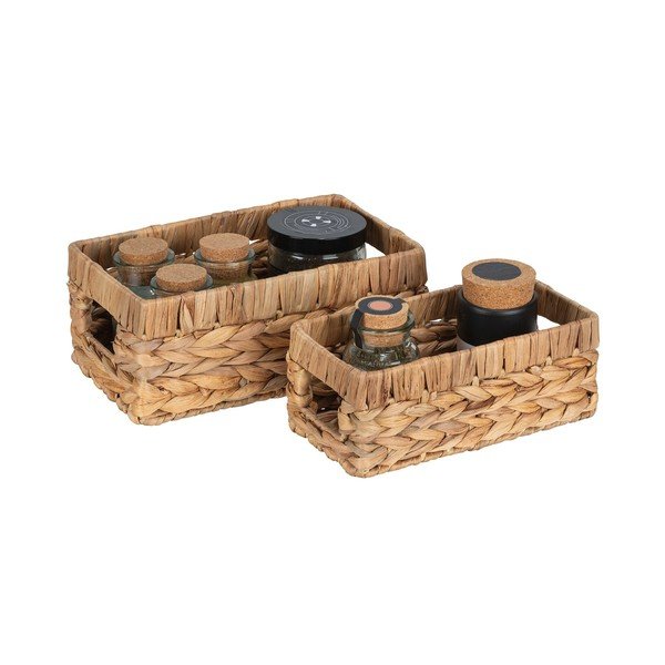 Set di cesti in giacinto d'acqua 2 pz 16x26x11 cm Cynthia – Wenko