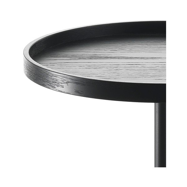 Tavolino Ambrogio nero, ⌀ 46 cm - Tomasucci-image-2
