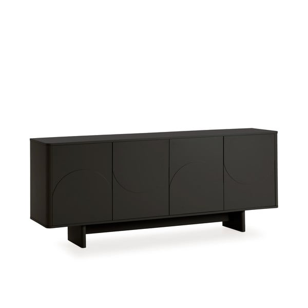 Cassettiera nera 180x75x40 cm Solei – MOME-image-2