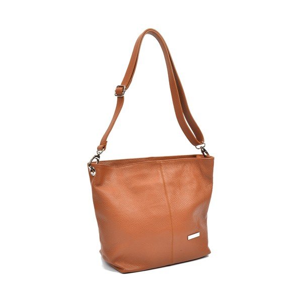 Borsa in pelle marrone chiaro Ginata - Luisa Vannini-image-2