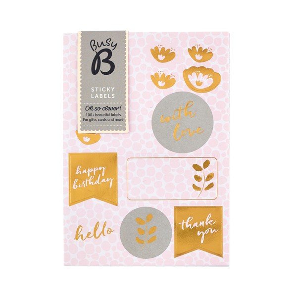 Sada lepíků Busy B Pinky Labels
