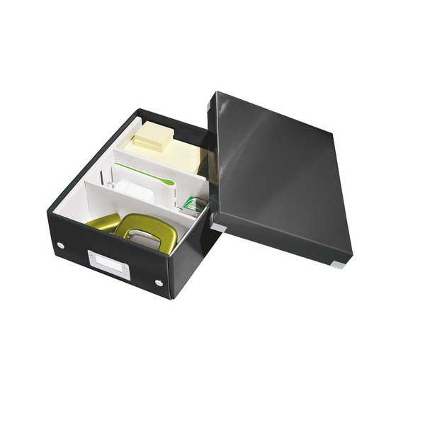 Scatola di cartone nera con coperchio Click&Store - Leitz-image-3