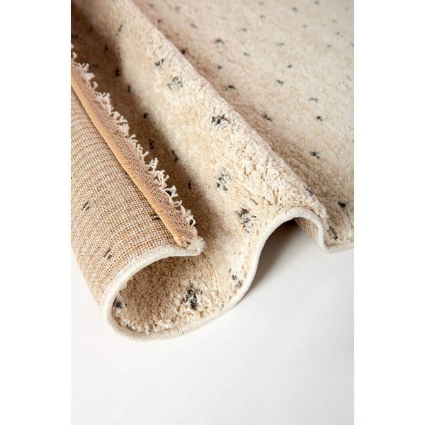 Tappeto nero/color crema 160x230 cm Dottie Black – Universal-image-1