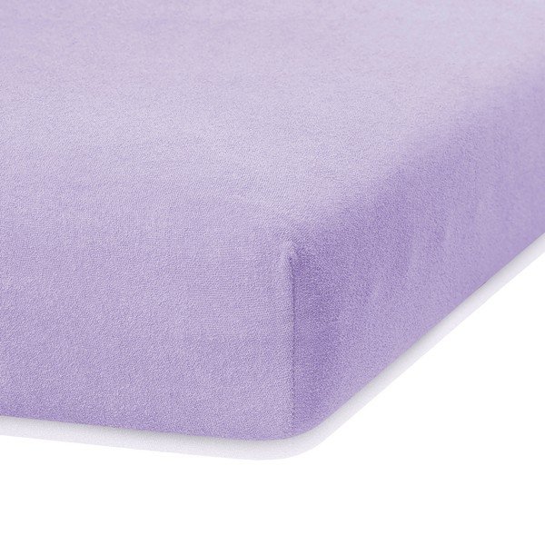 Lenzuolo con angoli viola per letto matrimoniale Siesta, 180/200 x 200 cm Ruby - AmeliaHome-image-2