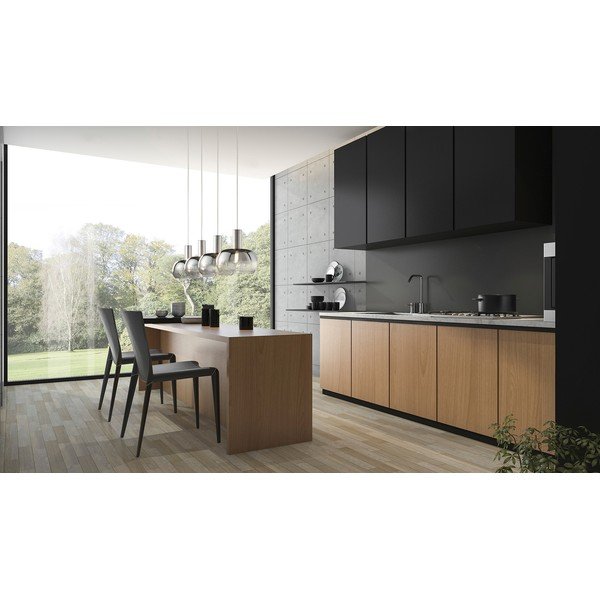 Lampada a sospensione in colore nero-argento Brad - Fischer & Honsel-image-2