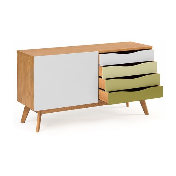 Comò con cassetti verdi Avon - Woodman-image-3