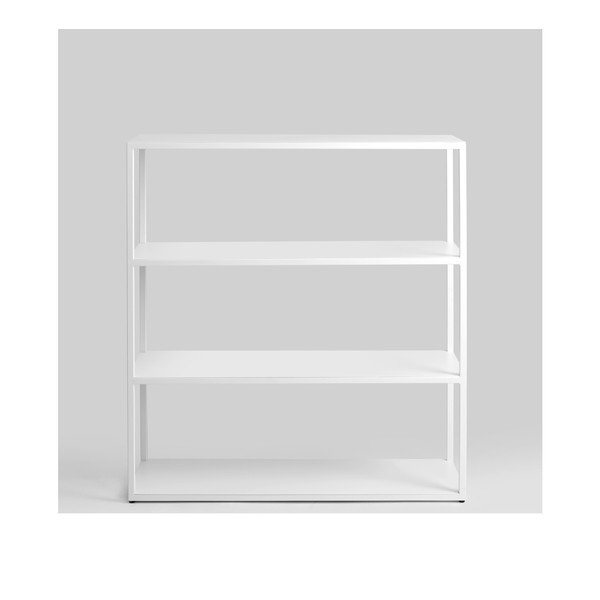 Libreria bianca, altezza 110 cm Hyller - CustomForm-image-4