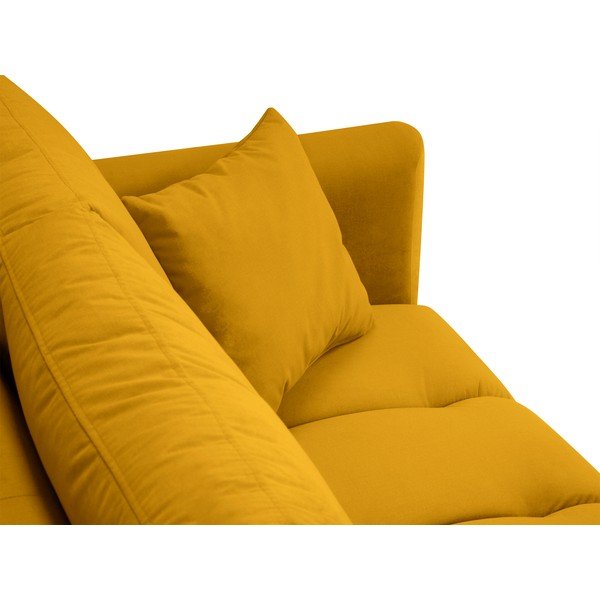 Divano in velluto giallo Octave - Interieurs 86-image-4