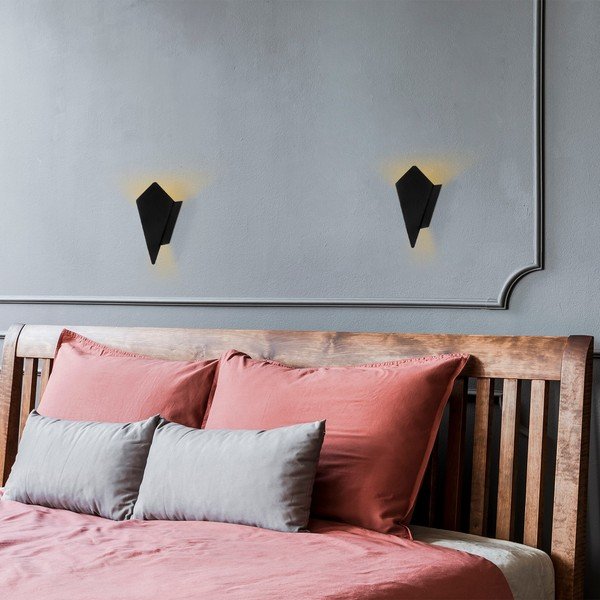 Lampada da parete nera Cut - Opviq lights-image-3