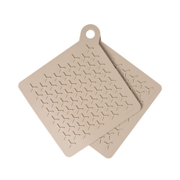 Set di 2 presine Nomad in silicone beige - Blomus-image-2