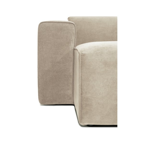 Modulo divano in velluto a coste beige (angolo sinistro) Sting - Scandic-image-4