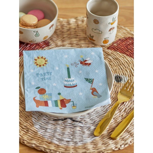 Tovaglioli di carta in set da 20 pezzi Charlie - Bloomingville Mini-image-1