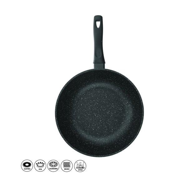 Padella WOK con superficie antiaderente Pfluon Granit Grande, ⌀ 30 cm - Orion-image-4