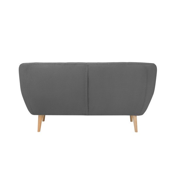 Divano in velluto grigio, 158 cm Sardaigne - Mazzini Sofas-image-4
