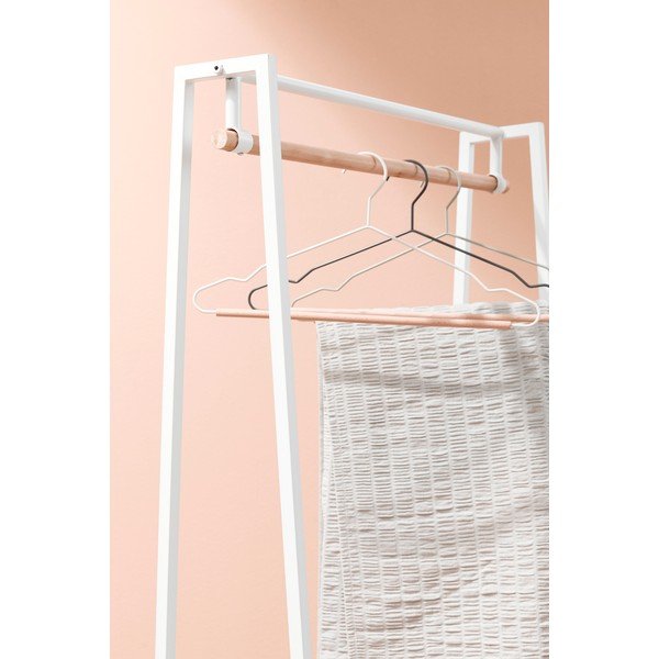 Stand appendiabiti bianco/di colore naturale in acciaio 63x180x34 cm Haldor – Yes Everyday-image-4