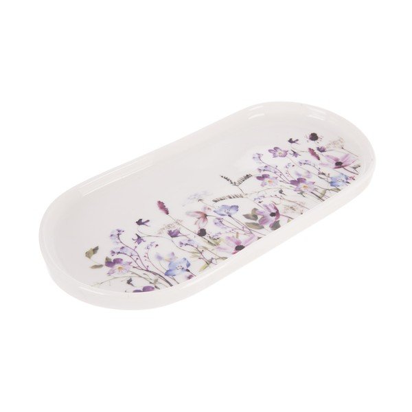 Piatto da portata bianco/viola in porcellana Louka – Orion-image-2
