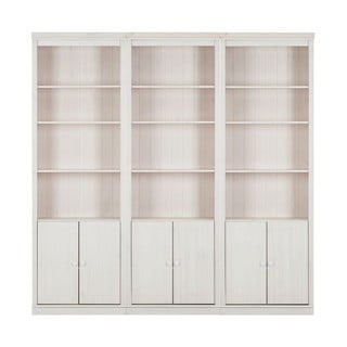 Libreria in legno di pino bianco 222x223 cm Anita - Støraa