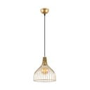 Lampadario dorato con paralume in metallo ø 25 cm Cafu – Opviq lights
