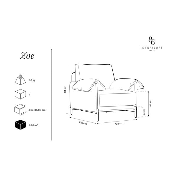Poltrona nera e grigia Zoe - Interieurs 86-image-4
